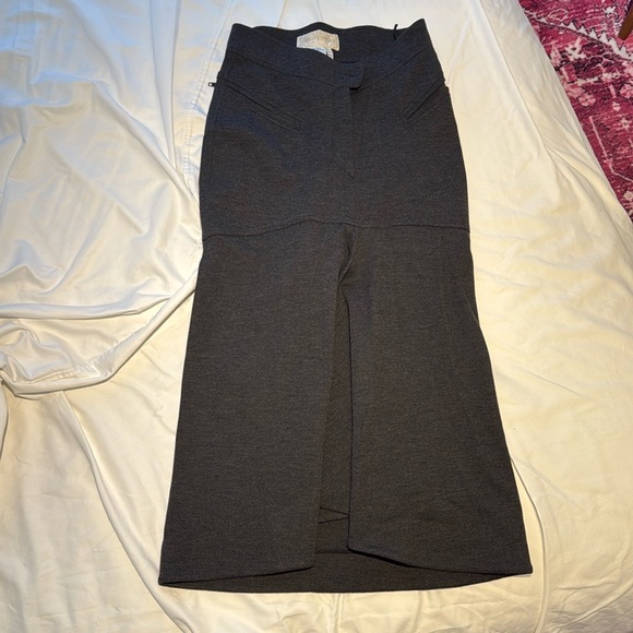 Iconic Claude Montana fishtail pencil skirt 100% wool rare find! - Picture 1 of 5